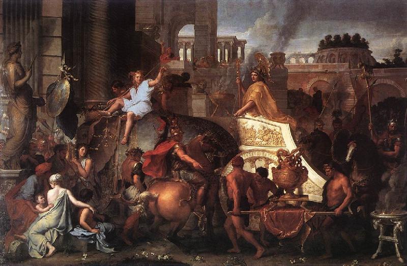 LE BRUN, Charles Entry of Alexander into Babylon h